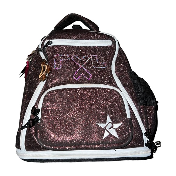 Rebel Athletic Backpack Rebel Dream Maroon With White Zipper Bag - Picture 10 of 16